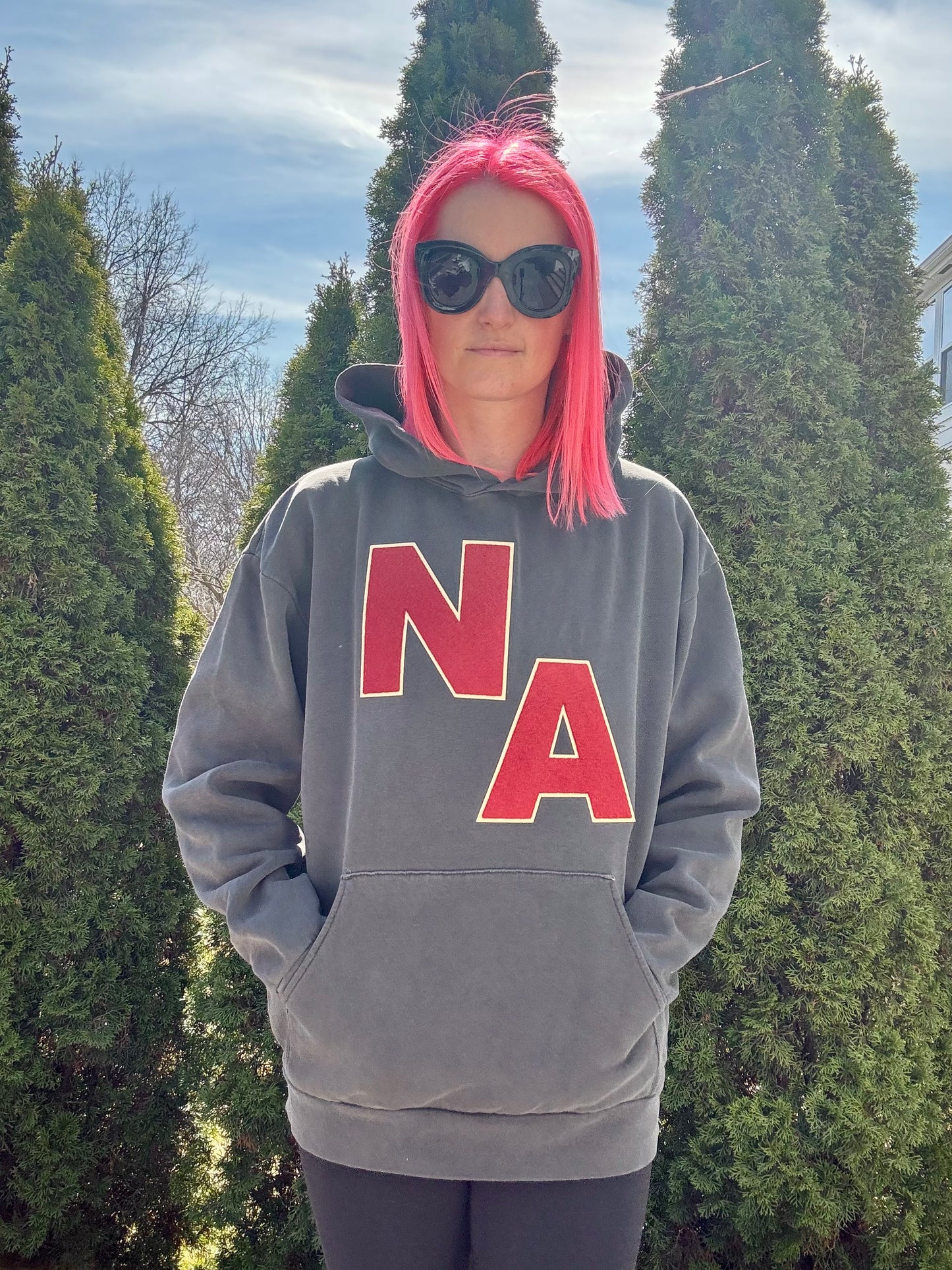 LR: NA Patch Hooded Sweatshirt