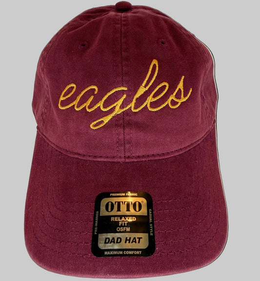 Eagles Script Dad Cap