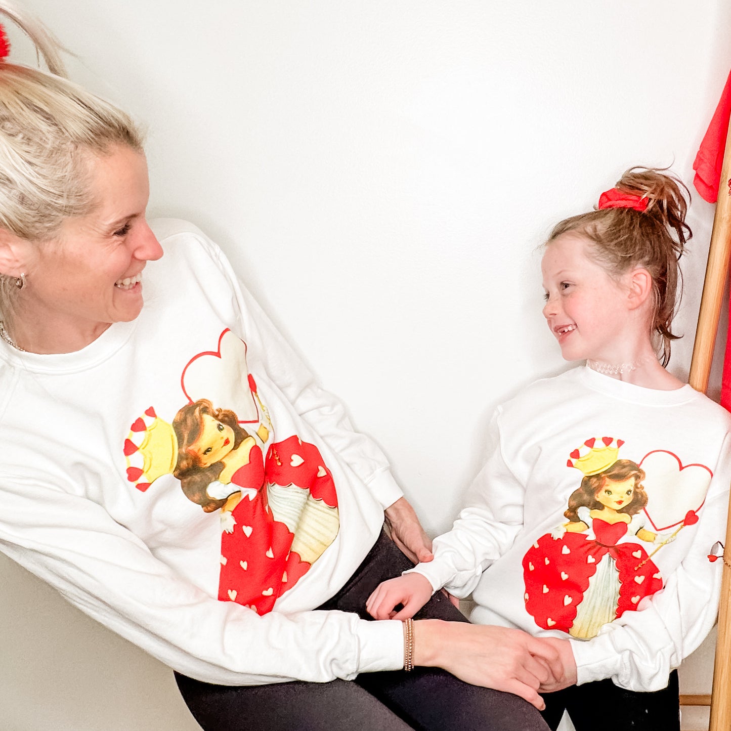 *marketing sample* Vintage Queen of Hearts Sweatshirt - size adult large
