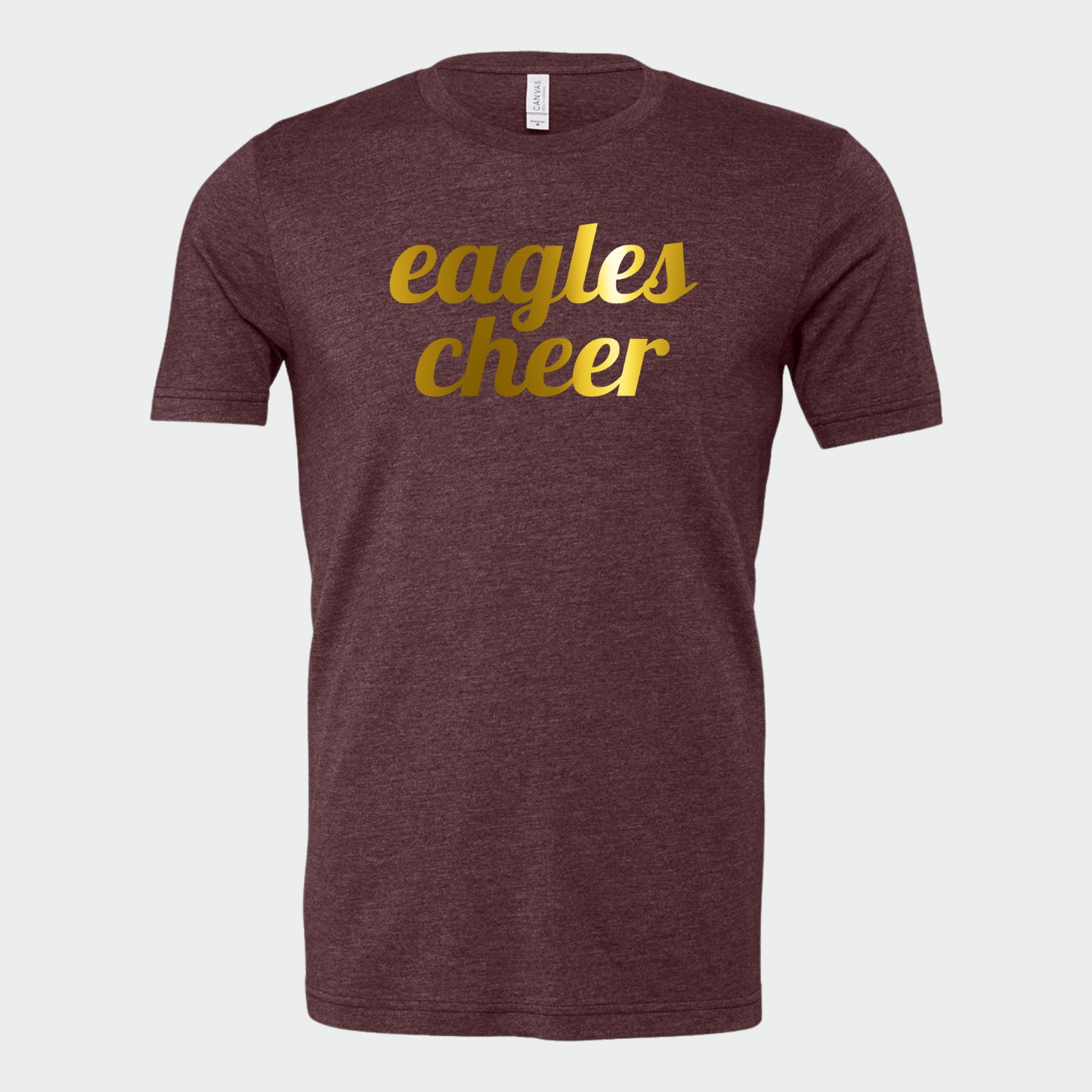 NAYCHEER: Eagles Cheer Gold Foil TShirt