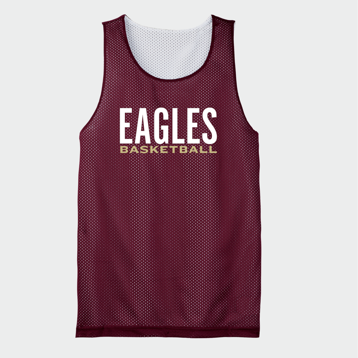 NAGTB: New Albany Eagles Basketball Court Reversible Mesh Basketball Pinnie