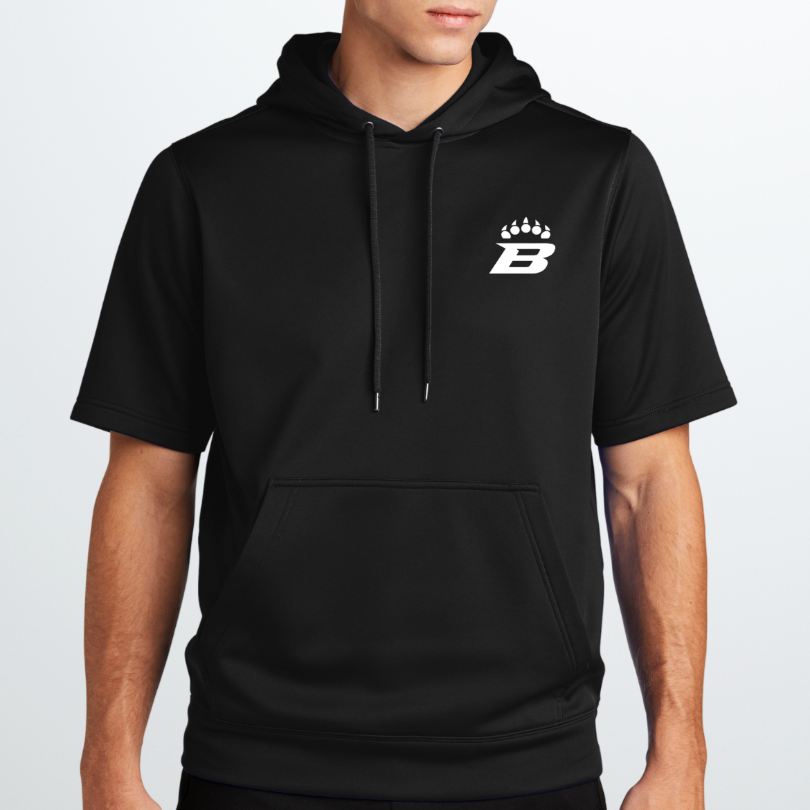 Bruins: Short Sleeve Hooded Tech Sweatshirt