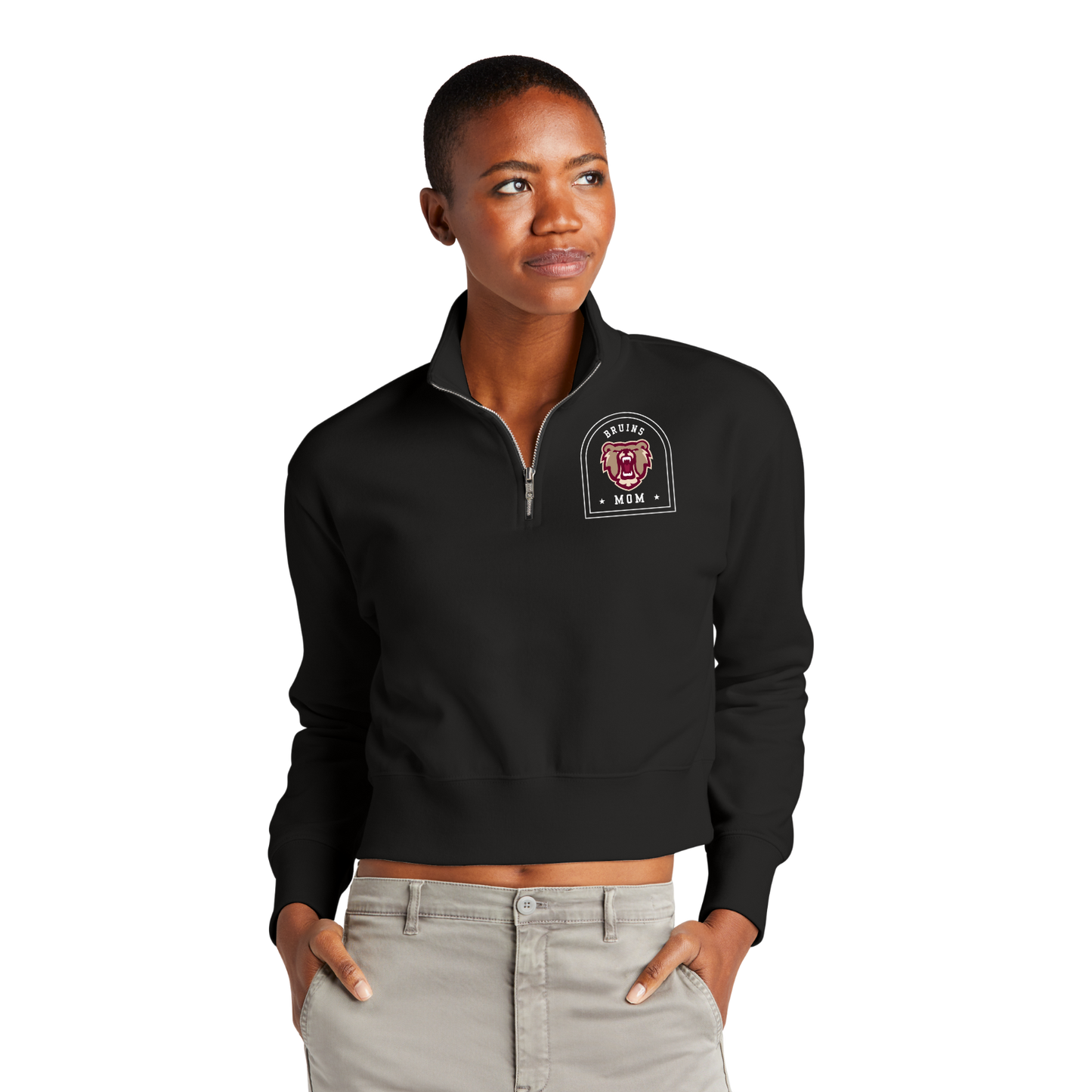 Bruins: Special Mom Quarter Zip Sweatshirt