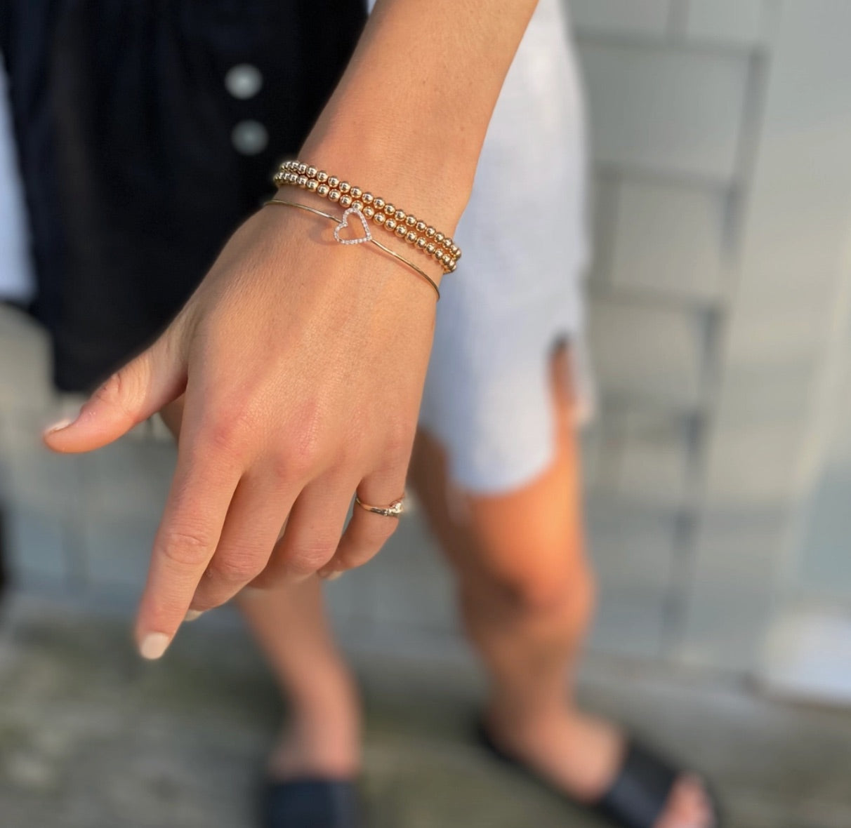 Kylar Mack: Solid Gold Stretch Bracelet