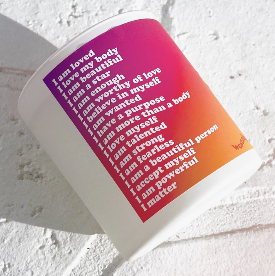 I Am Affirmation Candle | Honeydew Melon •  Fresh Cucumber