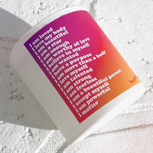 I Am Affirmation Candle | Honeydew Melon •  Fresh Cucumber