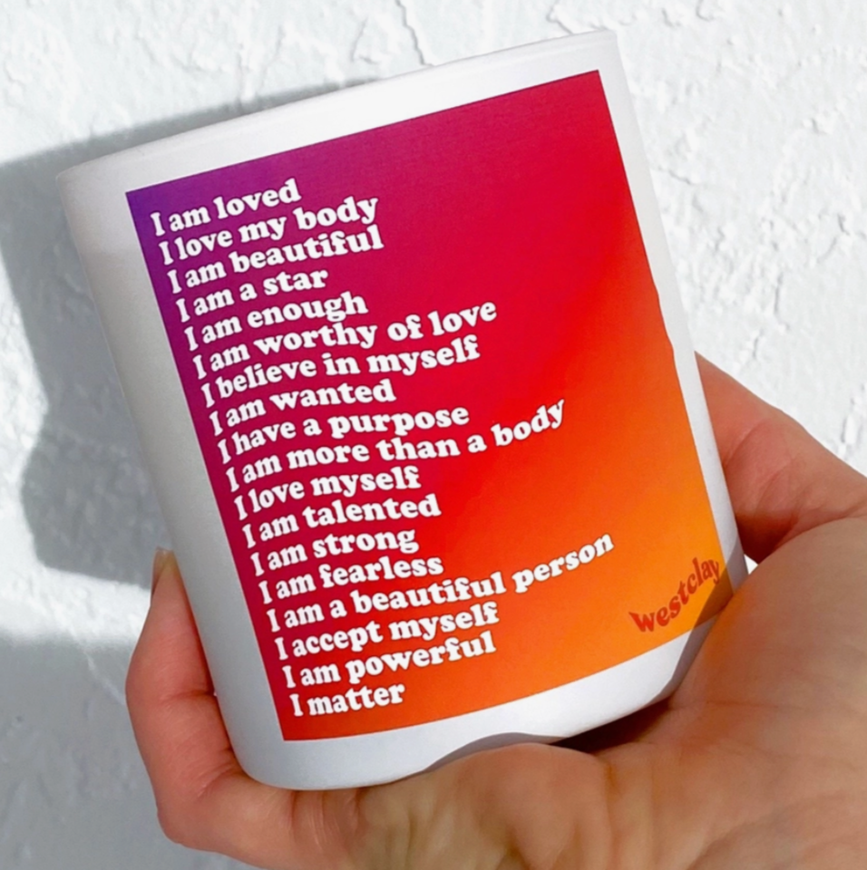 I Am Affirmation Candle | Honeydew Melon •  Fresh Cucumber