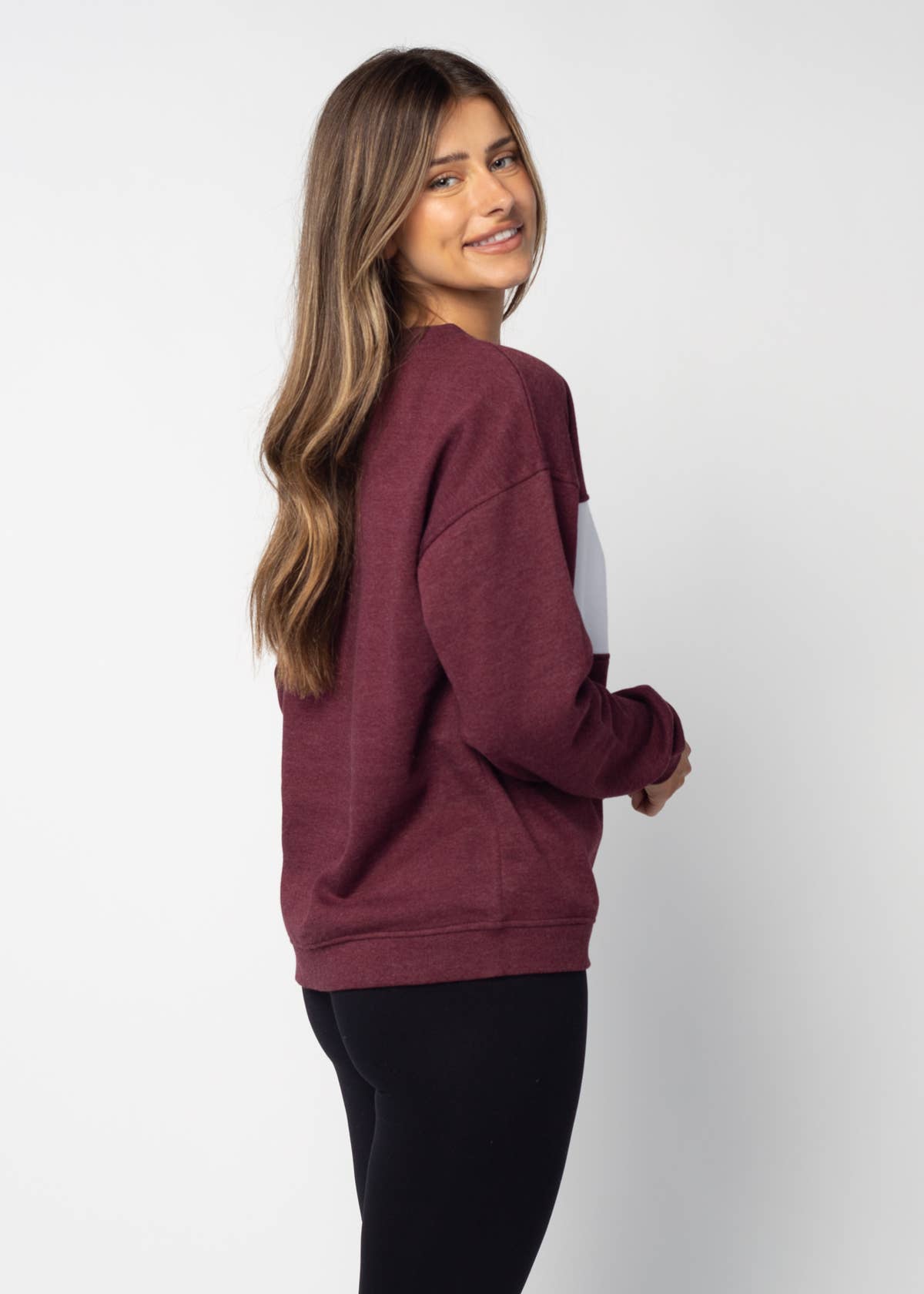 Color Block Crew Sweatshirt