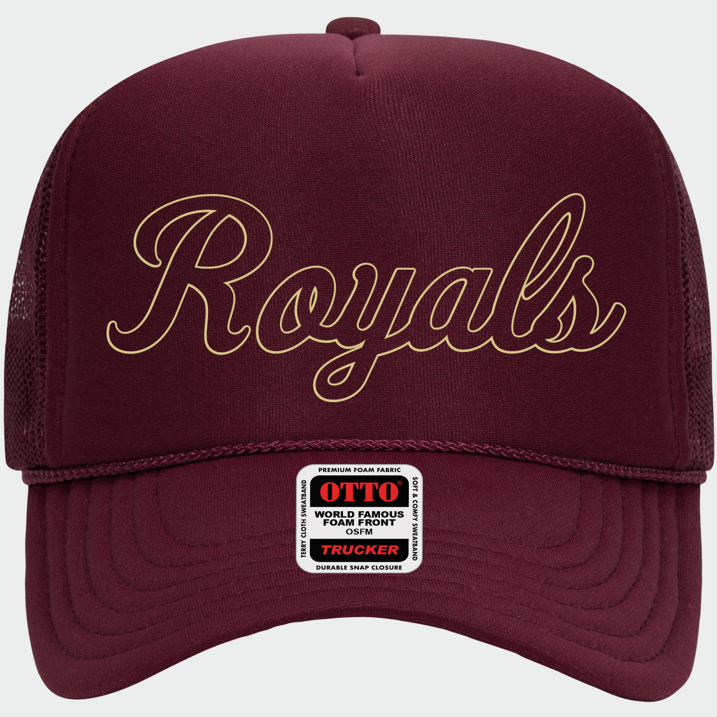 TCR: Royals Script, Foam Trucker Hat