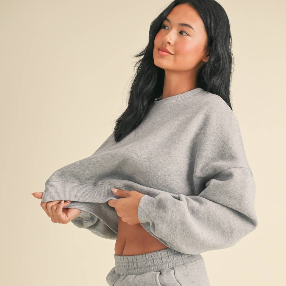 Cozy Fleece Oversized Crewneck Sweatshirt
