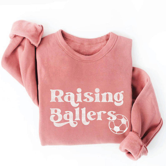 Soccer: Raising Ballers Sponge Fleece Sweatshirt