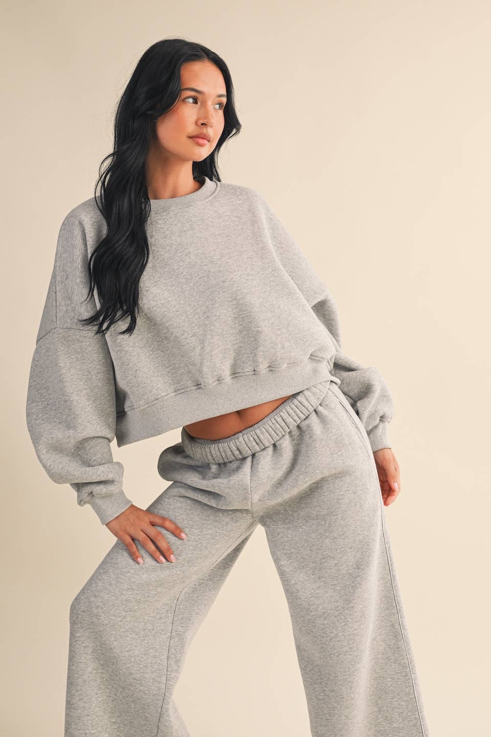 Cozy Fleece Oversized Crewneck Sweatshirt
