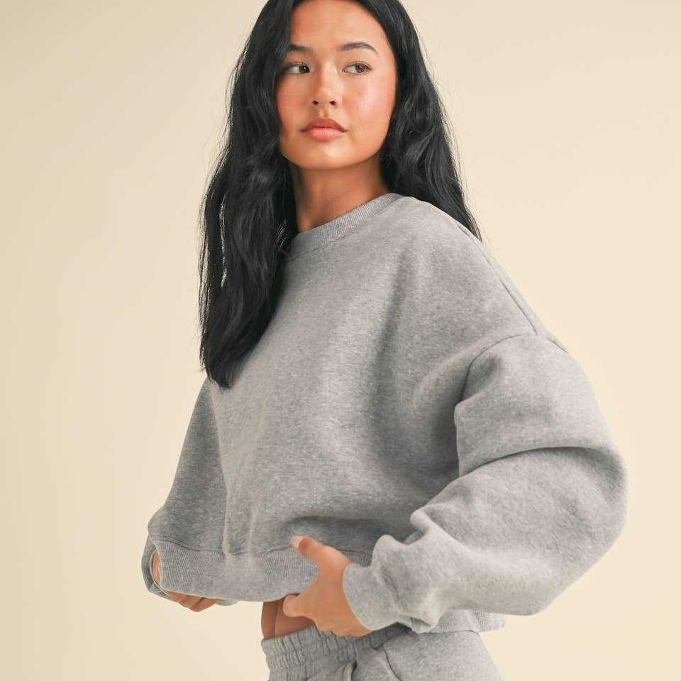 Cozy Fleece Oversized Crewneck Sweatshirt