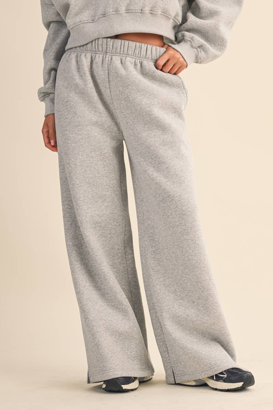 Core Cozy Fleece Wide Leg Sweatpants