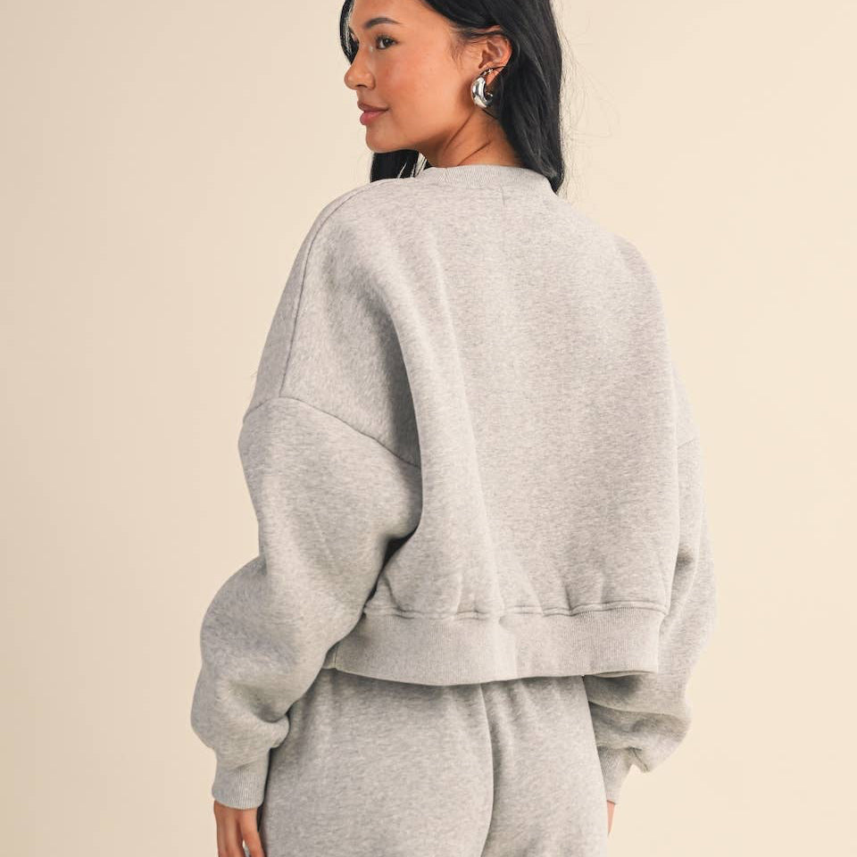 Cozy Fleece Oversized Crewneck Sweatshirt